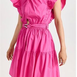 Derek Lam Pink Ruffle Dress